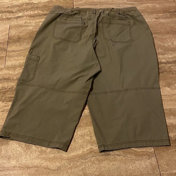 Lane Bryant Capri Olive Green Size 24 Drawstring/Button Closure - Picture 6 of 8